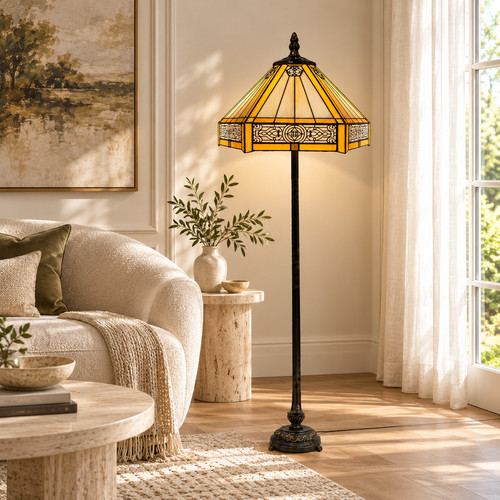 Vintage tiffany style floor - style,