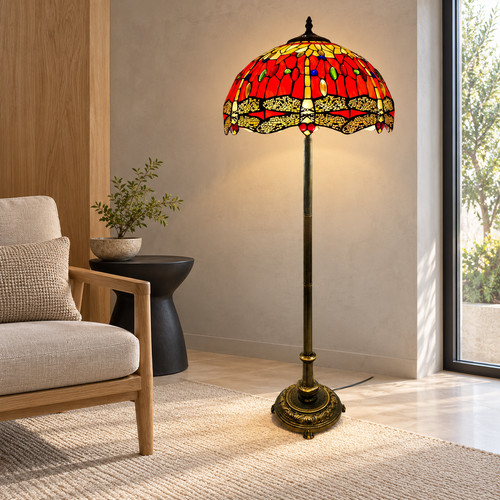 Tiffany style red - tiffany, lamp