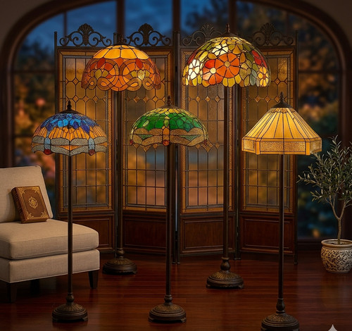 Tiffany style floor lamp - floor,