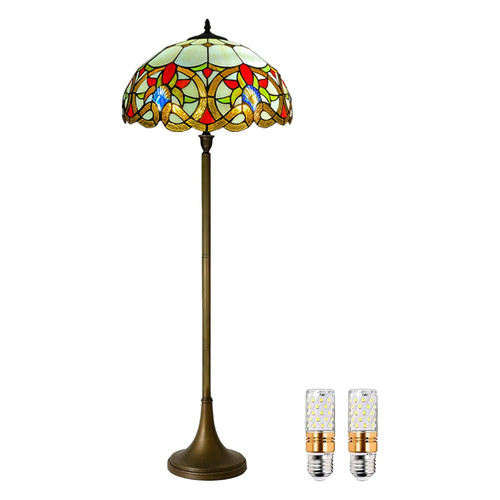 Tiffany style floor - tiffany, lamp