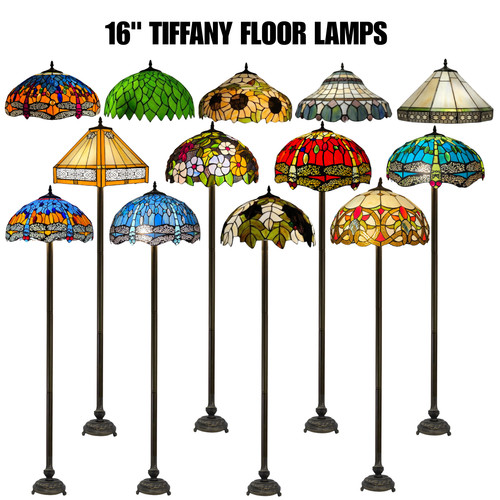 Inch tiffany style floor - inch,