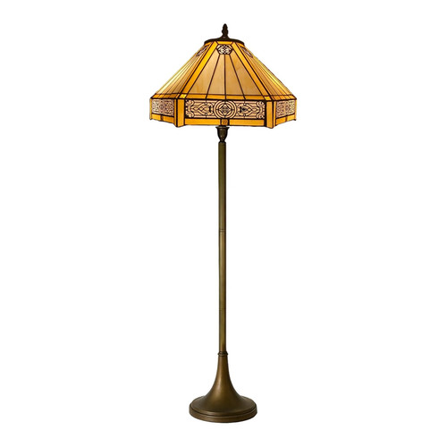 Tiffany floor lamp yellow - floor,