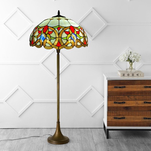 Tiffany floor lamp antique - 16",
