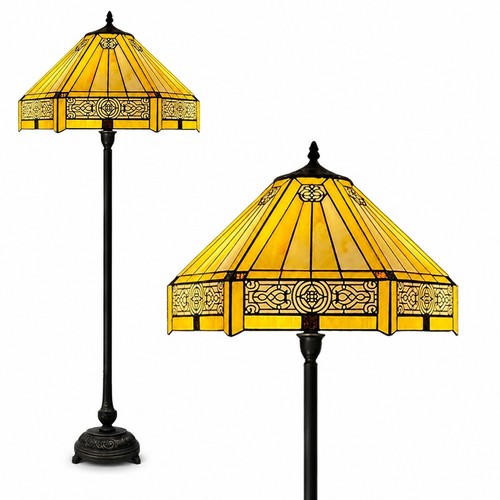 Tiffany style floor - floor, lamp