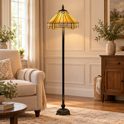 Tiffany style floor lamp - floor,