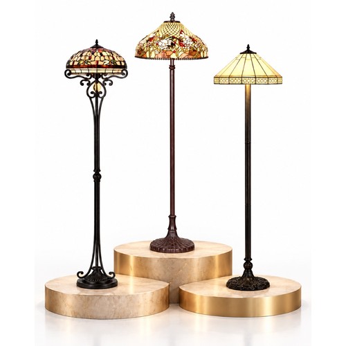 Tiffany style floor - tiffany, lamp