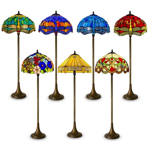 Tiffany floor lamps - lamps, 16"