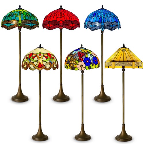 Tiffany style floor lamp - lamp, 16"
